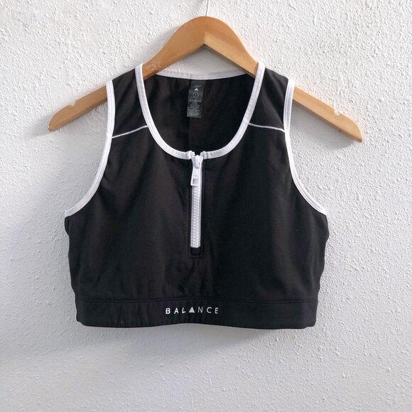 BALANCE ATHLETICA Zip Sports Bra Size Large - Picture 1 of 6